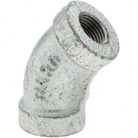 Value Collection 13010 Malleable Iron Pipe 45 &deg Elbow 1/8" Fitting