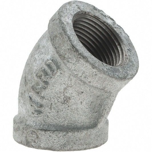 Value Collection 13014 Malleable Iron Pipe 45 &deg Elbow 3/4" Fitting