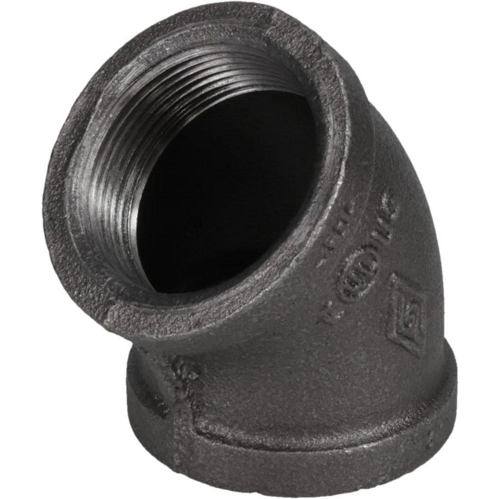 Value Collection MDB120 40-5 Black 45 &deg Elbow 1-1/2", Threaded