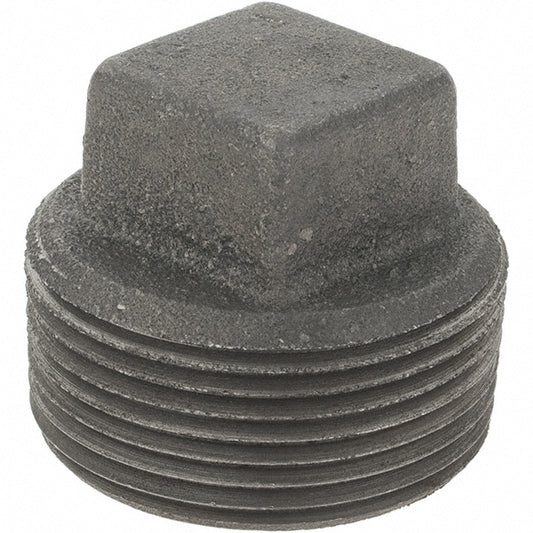 Value Collection 13375D Black Square Plug 1-1/4"