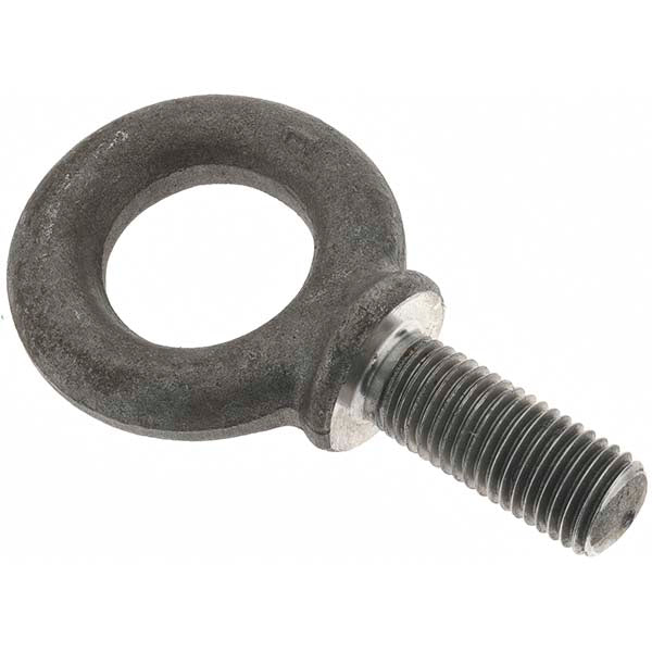 Value Collection B10784 Fixed Lifting Eye Bolt With Shoulder, 10,000 lb Capacity, 1-8 Thread, Grade 1045 Steel
