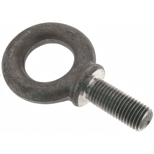 Value Collection B10784 Fixed Lifting Eye Bolt With Shoulder, 10,000 lb Capacity, 1-8 Thread, Grade 1045 Steel