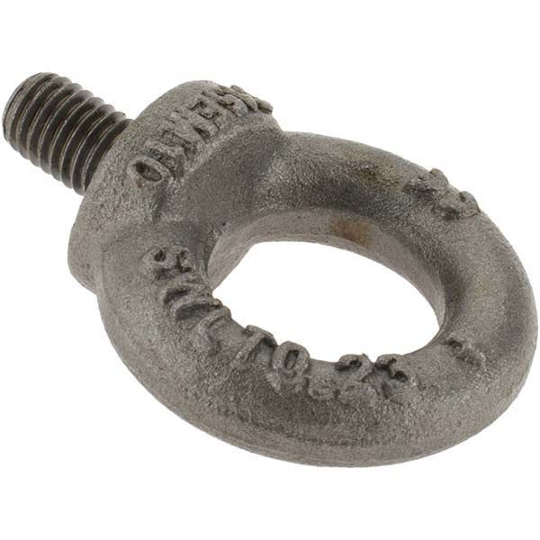 Value Collection B10779 Fixed Lifting Eye Bolt With Shoulder, M10 x 1.50 Thread, Grade 1015 Steel