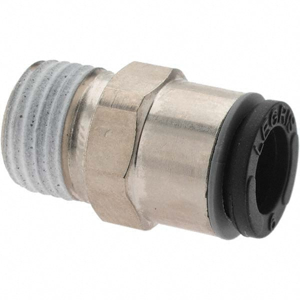 Parker B10469 Push-To-Connect Tube to Male & Tube to Male NPT Tube Fitting Male Connector, 1/8" Thread