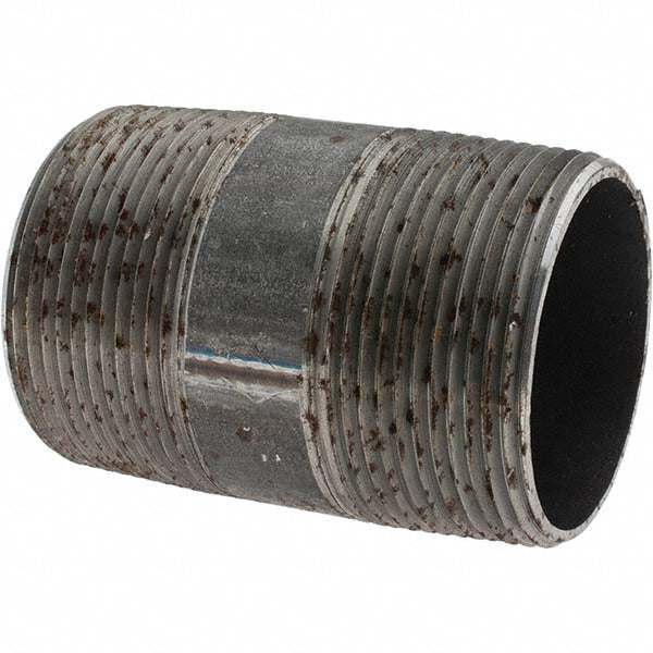 Value Collection B10421 Black Pipe Nipple 2-1/2" Dia x 4" Long, Schedule 40