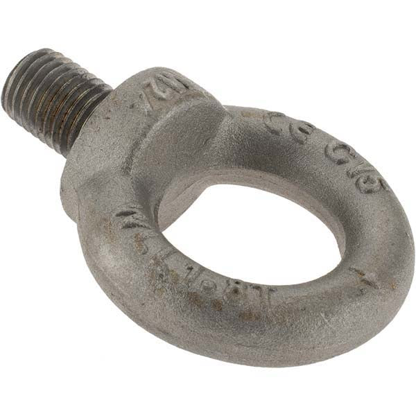 Value Collection A996535 Fixed Lifting Eye Bolt With Shoulder, M24 x 3.00 Thread, Grade 1015 Steel