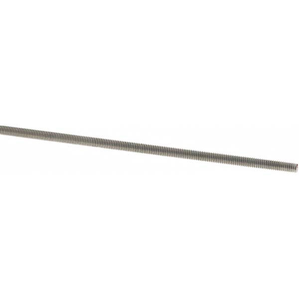Value Collection A410460 Threaded Rod M4, 1 m Long, Stainless Steel, Grade 304 (18-8)