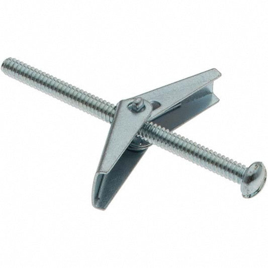 Value Collection C83001 1/8" Diam x 2" OAL, 1/8" Screw, Steel Toggle Bolt Drywall & Hollow Wall Anchor