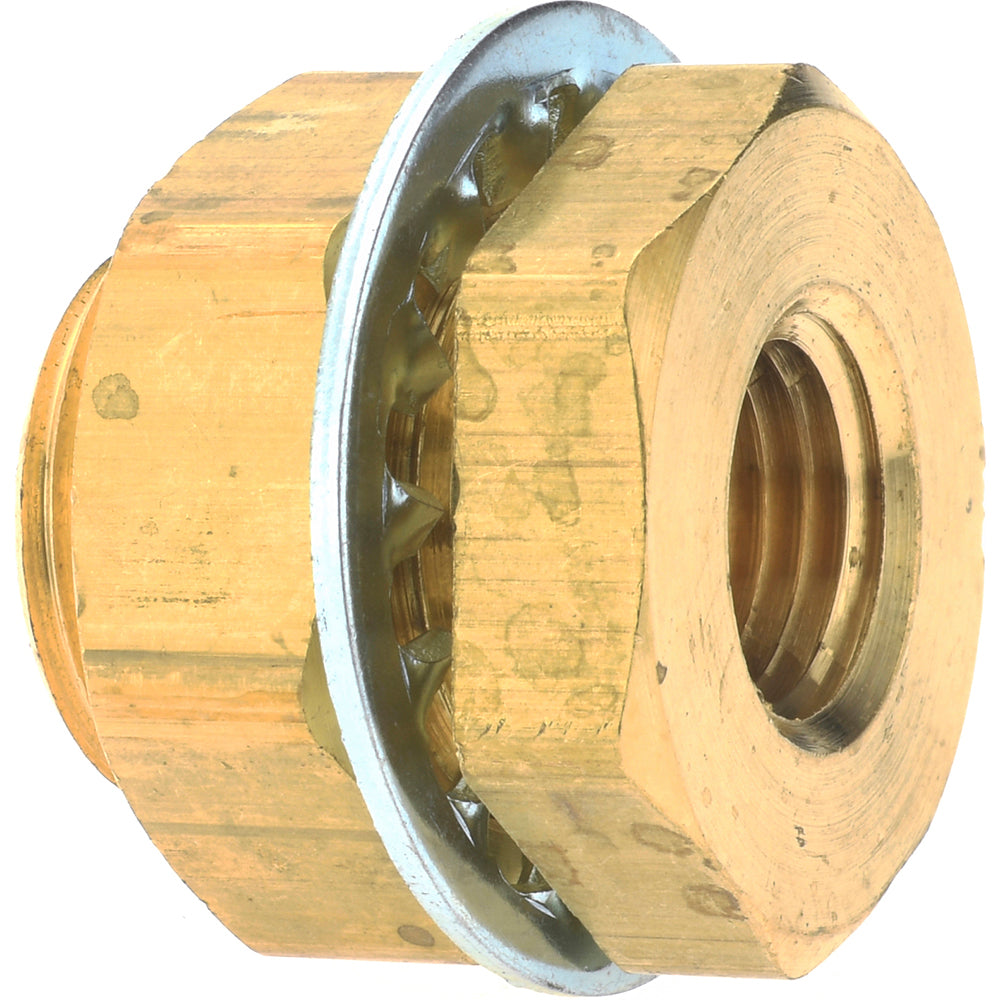 Parker W-21204- Industrial Pipe Anchor Coupling 1/4-18 Female Thread, 3/4-16 Male Thread, MNPTF x FNPTF