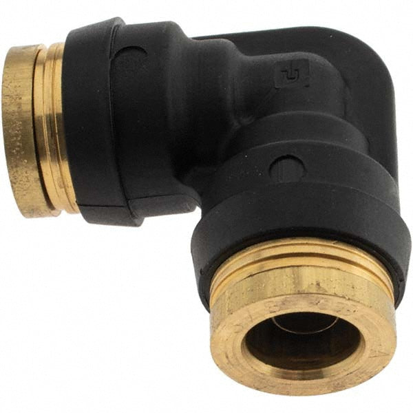 Parker PF-00051 Push-To-Connect Tube to Tube Tube Fitting Union Elbow, 3/8" OD