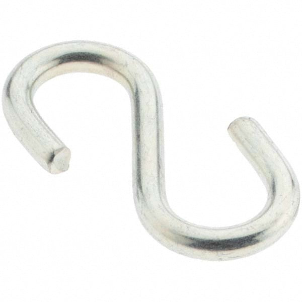 Value Collection KP71855 50 Qty 1 Pack Carbon Steel Bright Zinc S-Hook