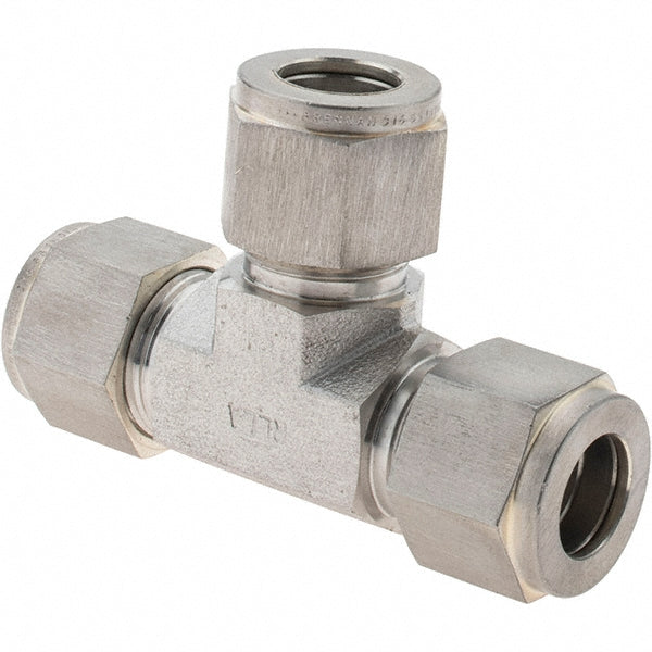 Brennan KP4288 Compression Tube Union 1/2" Thread, Compression x Compression x Compression