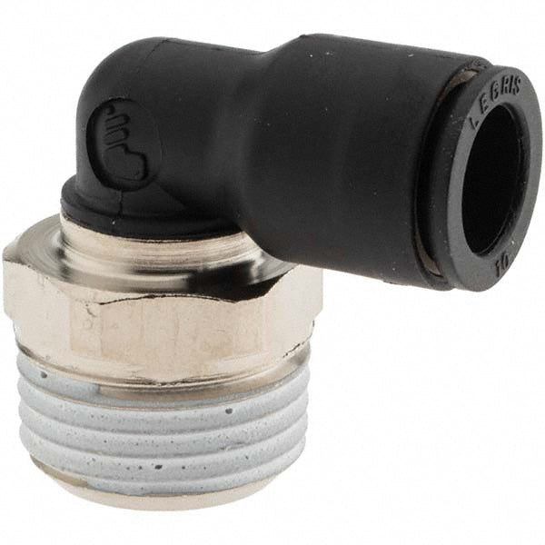 Parker KP23992 Push-To-Connect Tube to Male BSPT Tube Fitting Male Elbow, 1/2" Thread