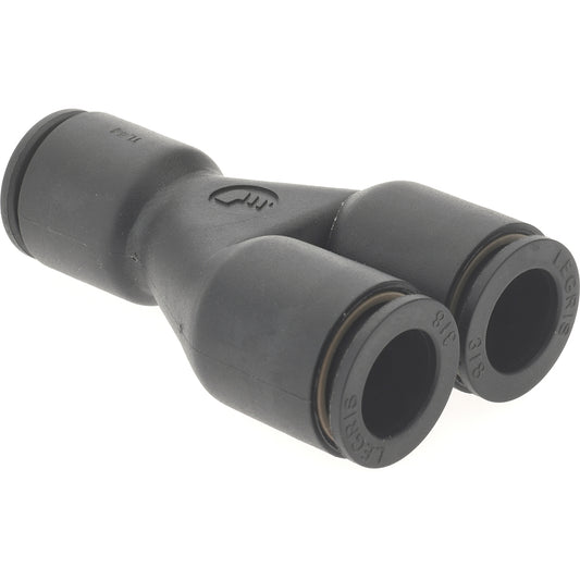 Parker KP23981 Push-To-Connect Tube to Tube Tube Fitting Union Y, 3/8" OD