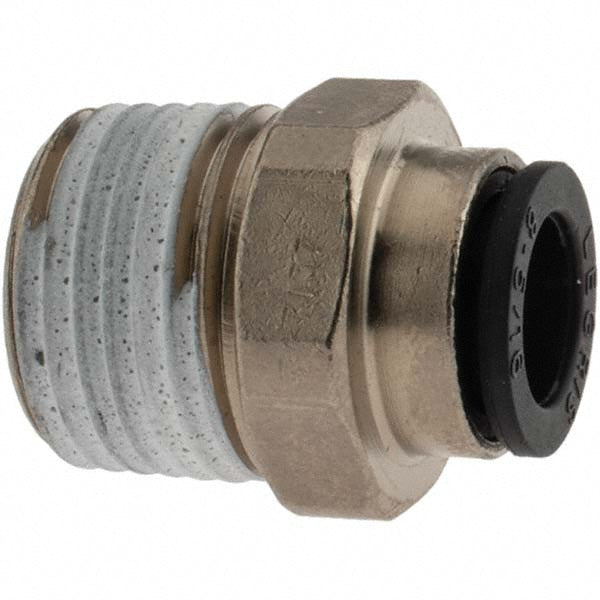 Parker KP23944 Push-To-Connect Tube to Male NPT Tube Fitting Connector, 3/8" Thread, 5/16" OD