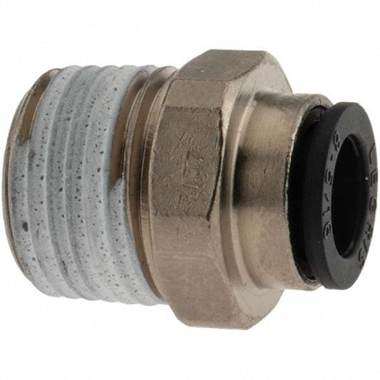 Parker KP23944 Push-To-Connect Tube to Male NPT Tube Fitting Connector, 3/8" Thread, 5/16" OD