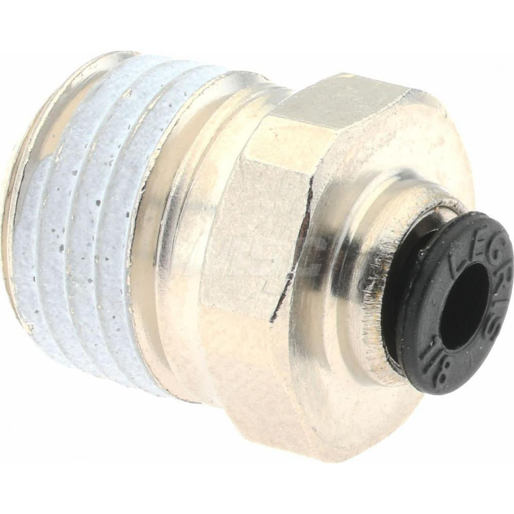 Parker KP23941 Push-To-Connect Tube to Male NPT Tube Fitting Connector, 1/4" Thread, 1/8" OD