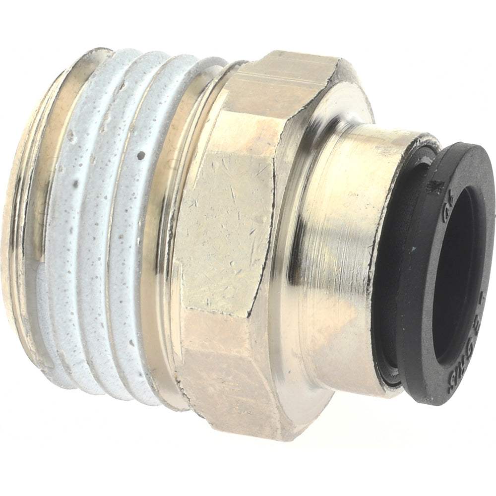 Parker KP23905 Push-To-Connect Tube to Male BSPT Tube Fitting Connector, 1/2" Thread
