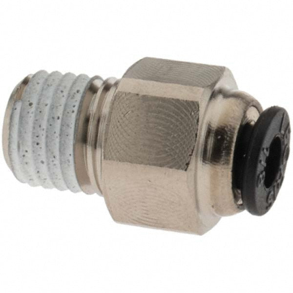 Parker KP23826 Push-To-Connect Tube to Male NPT Tube Fitting Connector, 1/16" Thread, 1/8" OD