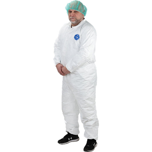 Value Collection CEL-5840XL Disposable Coveralls Size X-Large, Film Laminate, Zipper Closure