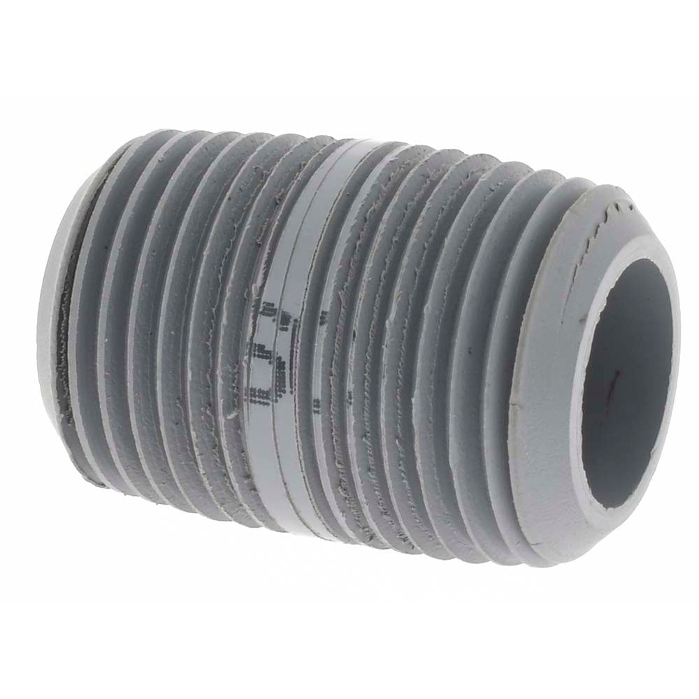 Value Collection 16827 1/2" Pipe, 1-1/8" Long CPVC Threaded Plastic Pipe Nipple