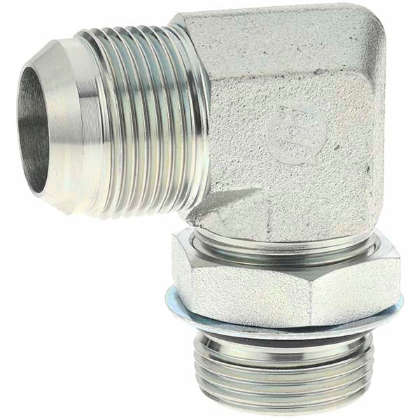 Brennan 16508 Steel Flared Tube 90 &deg Elbow 1" Tube OD, 1-5/16-12 x 1-5/16-12 Thread, 37 &deg Flared Angle
