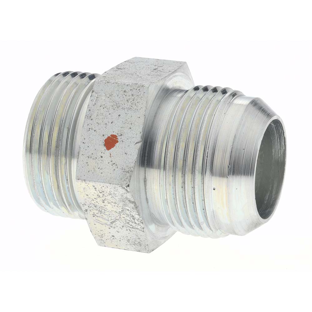 Brennan 16359 Steel Flared Tube Connector 1" Tube OD, 1-5/16-12 x 1-5/16-12 Thread, 37 &deg Flared Angle
