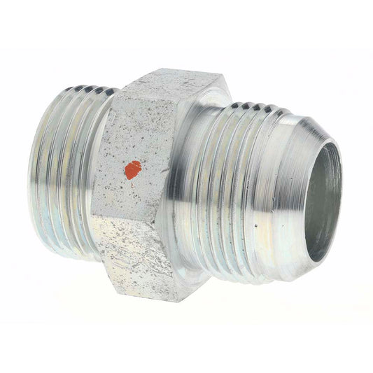Brennan 16359 Steel Flared Tube Connector 1" Tube OD, 1-5/16-12 x 1-5/16-12 Thread, 37 &deg Flared Angle