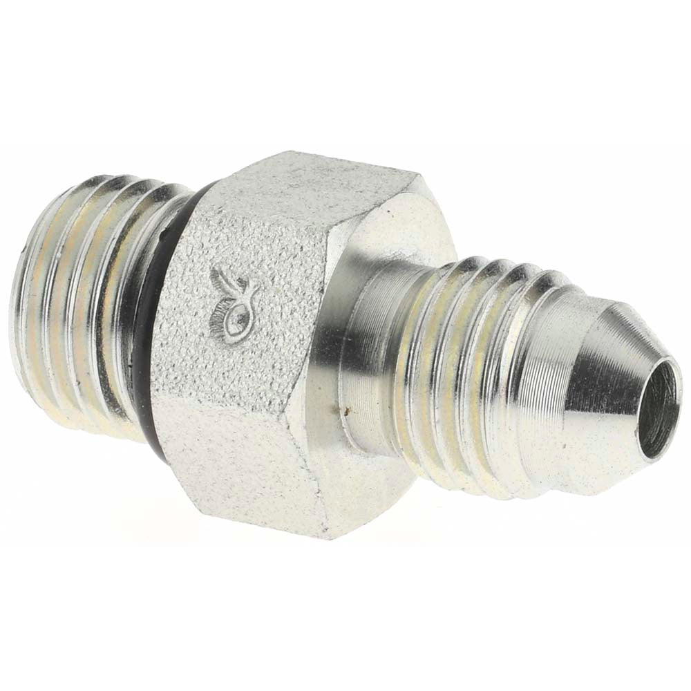Value Collection 16333 Steel Flared Tube Connector 1/4" Tube OD, 7/16-20 x 1/2-20 Thread, 37 &deg Flared Angle