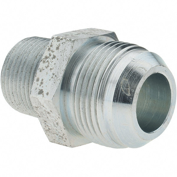 Brennan 16322 Steel Flared Tube Connector 1" Tube OD, 1-5/16-12 x 3/4-14 Thread, 37 &deg Flared Angle