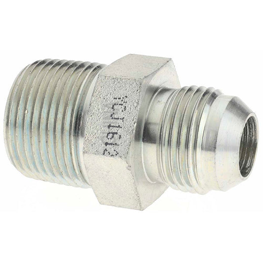 Brennan 16317 Steel Flared Tube Connector 5/8" Tube OD, 7/8-14 x 3/4-14 Thread, 37 &deg Flared Angle