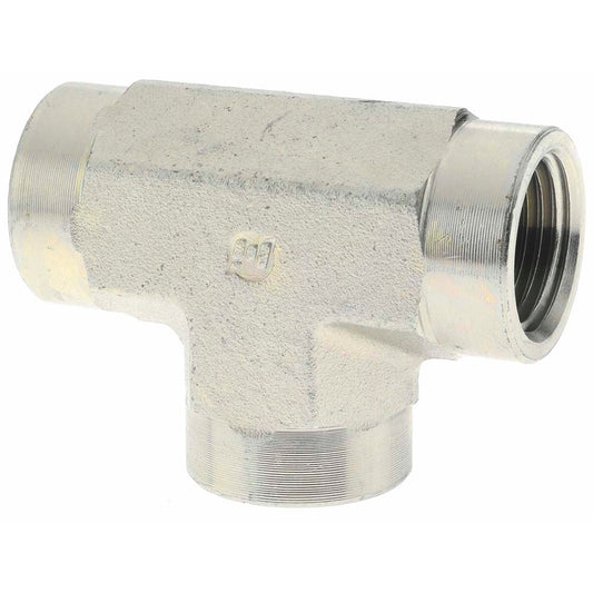 Brennan 16085 Industrial Pipe Tee 1/2 x 1/2 x 1/2" Female Thread, FNPT x FNPT x FNPT