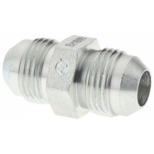 Brennan 16205 Steel Flared Tube Union 1/2" Tube OD, 3/4-16 x 3/4-16 Thread, 37 &deg Flared Angle