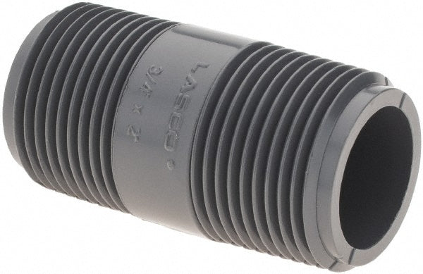 Value Collection 15395 3/4" Pipe, 1-1/2" Long PVC Threaded Plastic Pipe Nipple