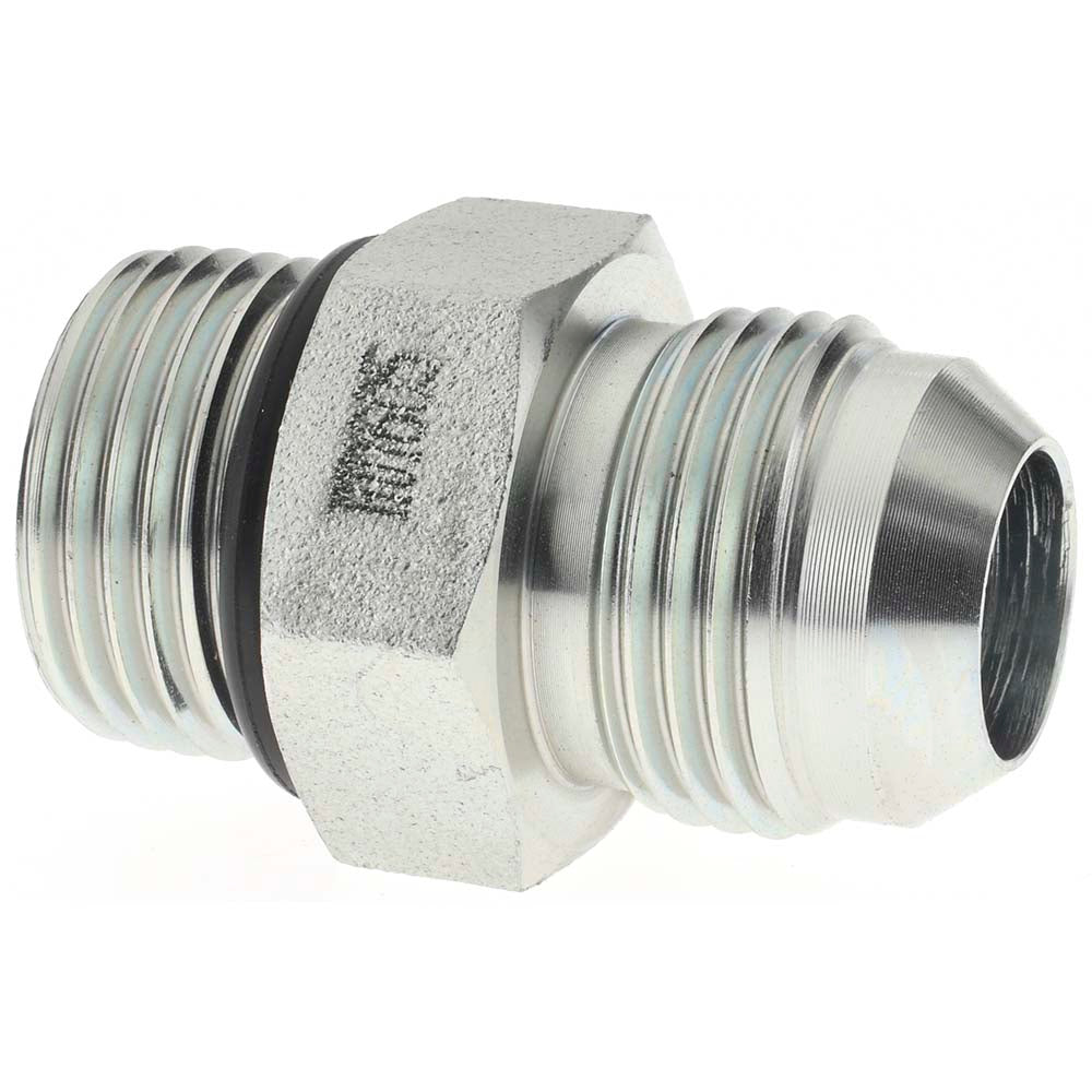 Brennan 16353 Steel Flared Tube Connector 3/4" Tube OD, 1-1/16-12 x 1-1/16-12 Thread, 37 &deg Flared Angle