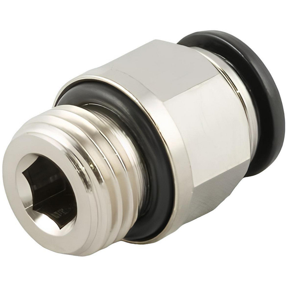Aignep USA 50020N-4-M5 Push-to-Connect Tube x Universal Thread Fitting Straight, Universal, 4.00 mm OD