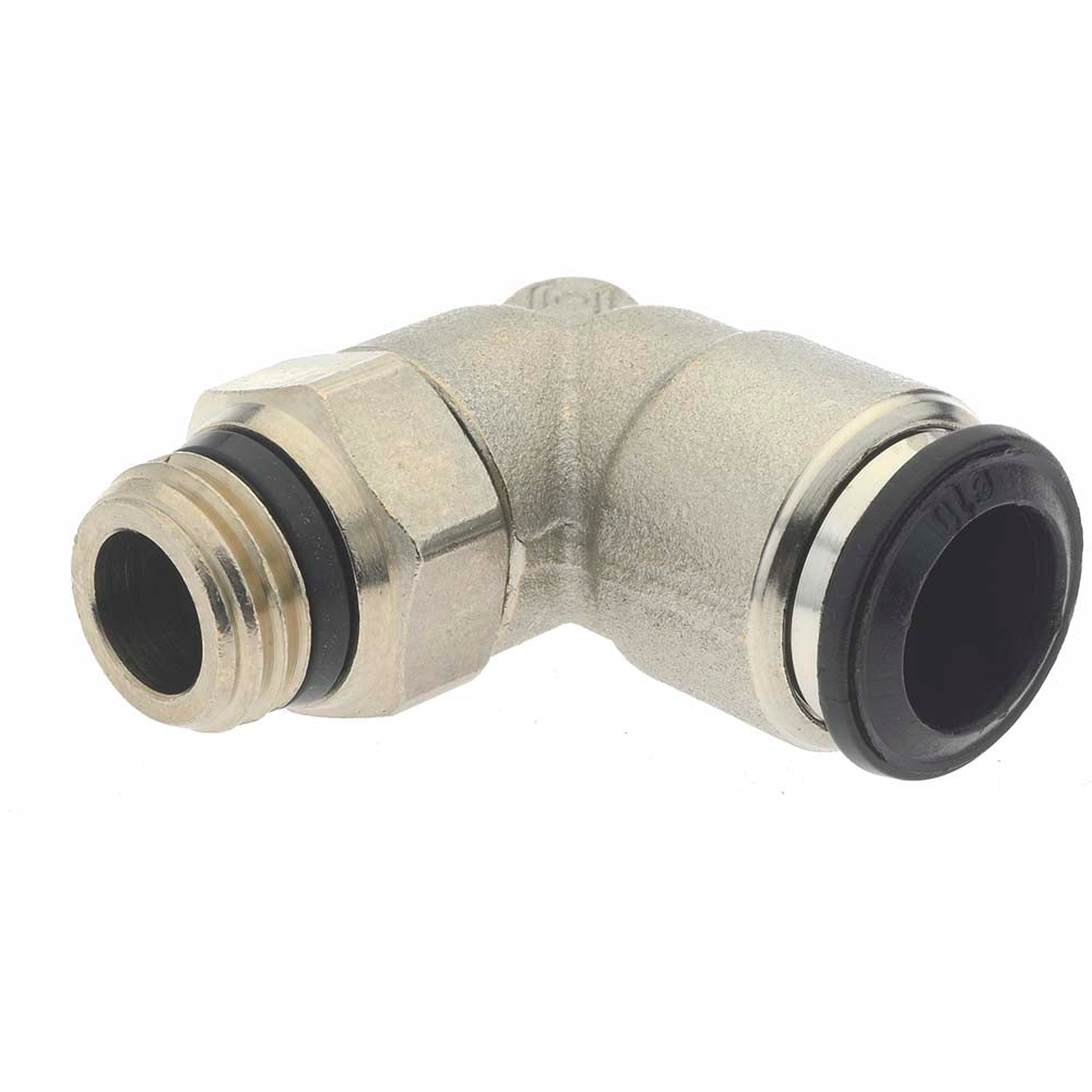 Aignep USA 50110N-14-1/2 Push-to-Connect Tube x Universal Thread Fitting Swivel Elbow, Universal, 14.00 mm OD
