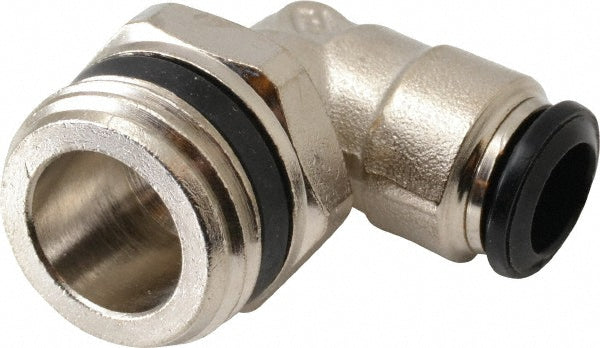 Aignep USA 50110N-8-1/2 Push-to-Connect Tube x Universal Thread Fitting Swivel Elbow, Universal, 8.00 mm OD