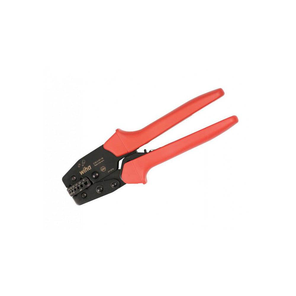 Wiha 43612 Crimpers Handle Style Ergonomic Crimper Type Connector Crimper Maximum Wire Gauge 8 AWG Terminal Type Ferrule Features Crimps Solder-Less Electrical Connections to Standards Comfortable Molded Ergonomic Grips Full Cycle Ratchet Crimp Insures C