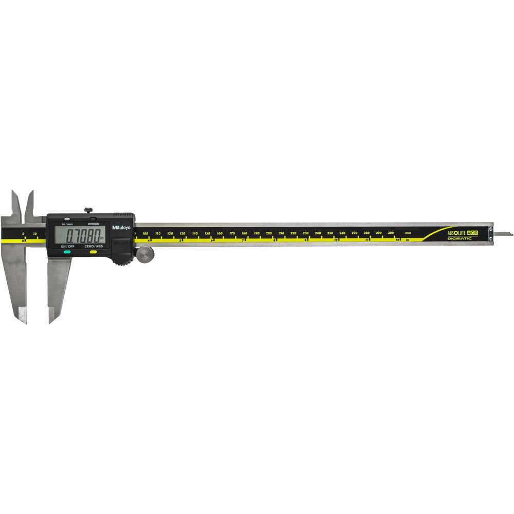 Mitutoyo 500-193-30CAL Electronic Caliper 300.00 mm, 12", 0.01 mm, 0.0005" Resolution, +/-0.03 mm, +/-0.0015" Accuracy, Calibrated, Stainless Steel