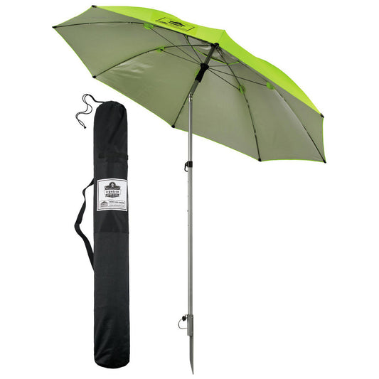 Ergodyne 12967 Umbrellas Type Umbrella  Color Lime  Product Service Code 4210  