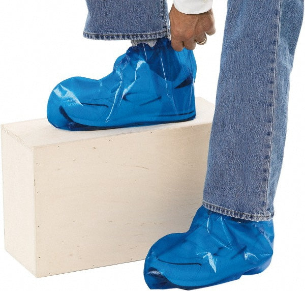 PolyConversions 49310 Shoe Cover Chemical-Resistant, Polyolefin, Blue