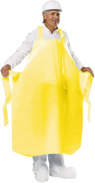 PolyConversions 46524 Bib Apron 55" Length, 8 mil Thick, Yellow