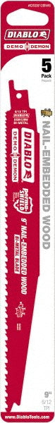 DIABLO DS0912BW5 Reciprocating Saw Blade 9" Long, Bi-Metal