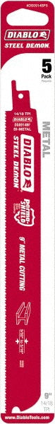 DIABLO DS0914BF5 Reciprocating Saw Blade 9" Long, Bi-Metal