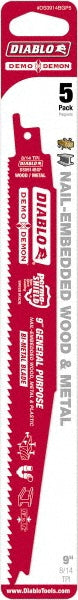 DIABLO DS0914BGP5 Reciprocating Saw Blade 9" Long, Bi-Metal
