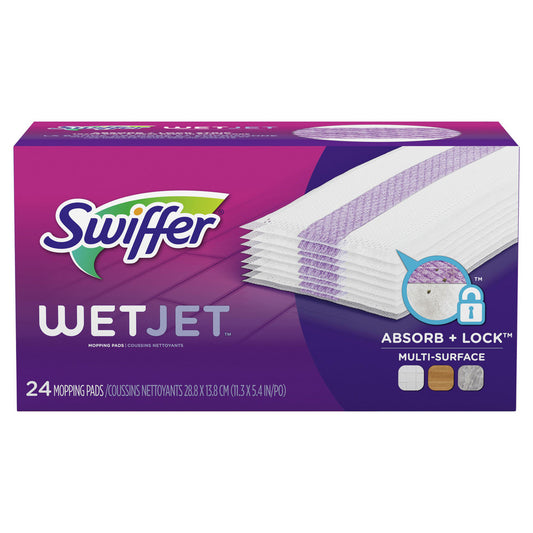 Swiffer PGC08443CT Swiffer WetJet Mopping Pad Refill, 24 Count, 4/Case