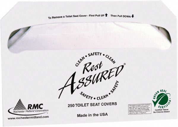 Rochester Midland Corporation 25121973 (10) 250-Sheet Packs Toilet Seat Covers