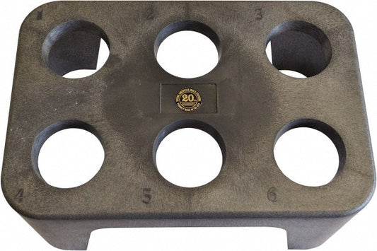 Sierra American Multi-Systems CNC-50 6 Tool Capacity, Toolholder Size 50, Portable Plastic Tool Holder Rack and Tray