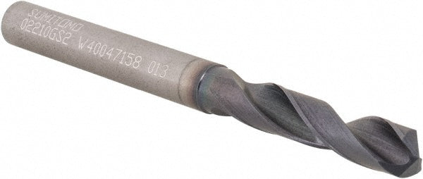 Sumitomo U101060 Screw Machine Length Drill Bit #2 (0.2210) Dia, 135 deg, Solid Carbide